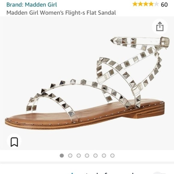 Madden Girl‎ flat strappy sandal, size 8.5 - Picture 6 of 6